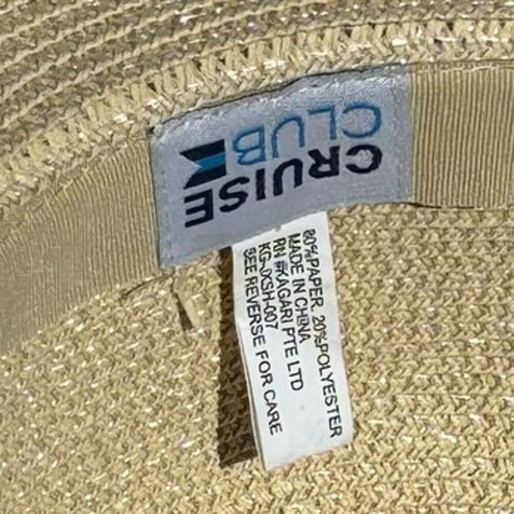 Tan & Gold Cruise Club Sun Hat - Picture 4 of 5